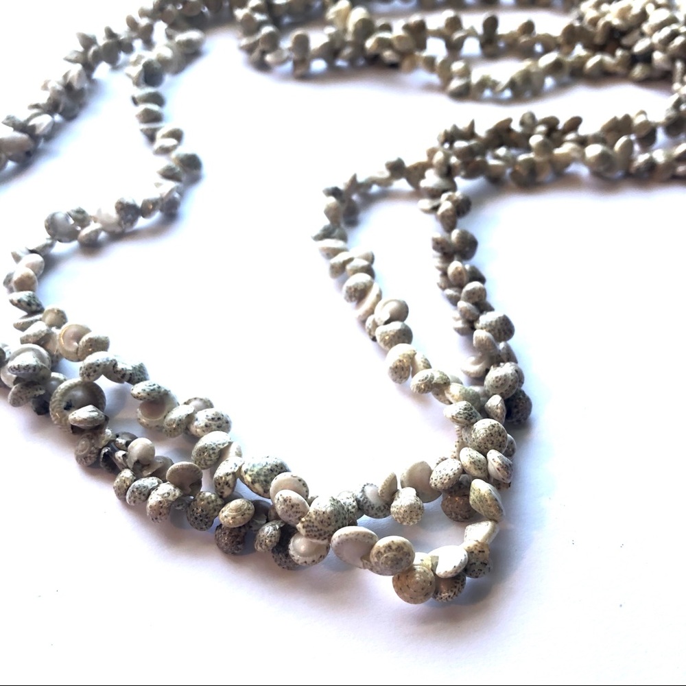 Two Mini Shell Cluster Strands Necklaces Bracelets - image 2